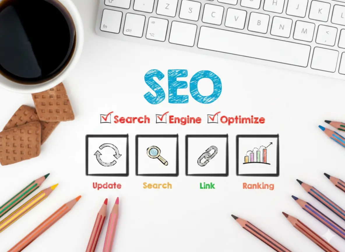 SEO Analysis and Organic Traffic Growth Charts